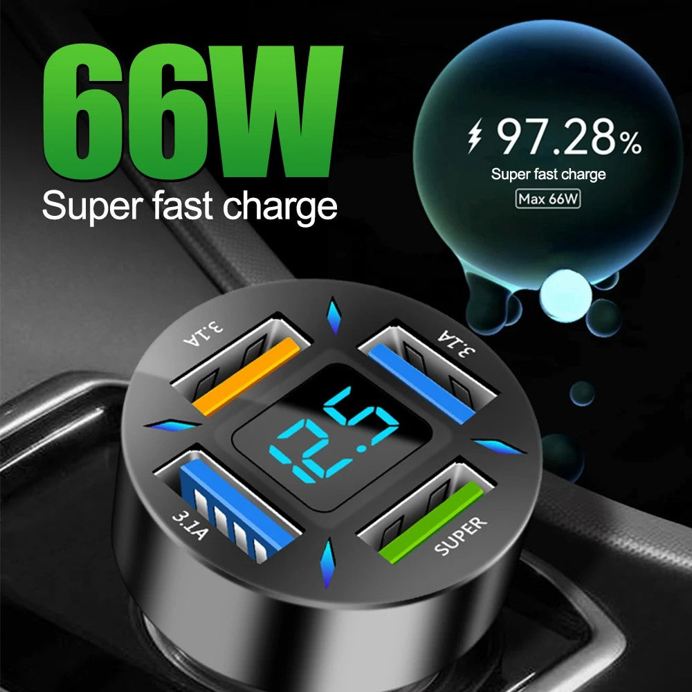 WMY-C177 PD+QC3.0+2.4A Four Port Fast Charging Car Charger for Phone / Camera / Tablet WMY-C177 PD+QC3.0+2.4A Four Port Fast Charging Car Charger for Phone / Camera / Tablet